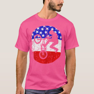 Camiseta American Flag Bmx Bmx Bike Rider