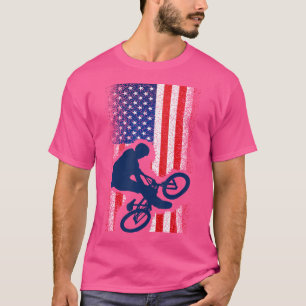 Camiseta American Flag Bmx Legal Bicicleta Motocross