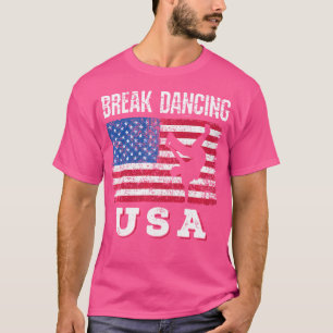 Camiseta American Flag Break Dancing Usa Break Bboy Hip
