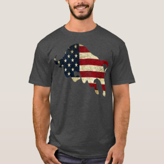Camiseta American Flag Bull