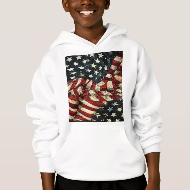 Camiseta American Flag-Camouflage por Shirley Taylor (Frente)