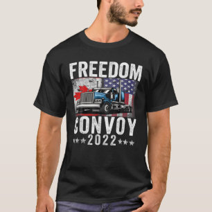 Camiseta American Flag Canada Flag Freedom Transport 2022 T