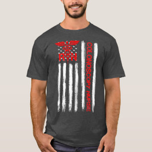 Camiseta American Flag Colonoscopy Nurse GI Premium