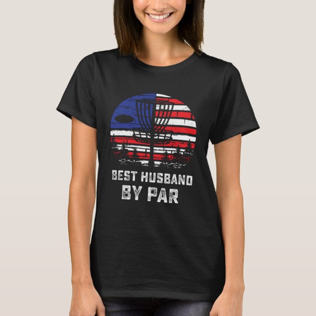 Camiseta American Flag Disc Golf Husband Patriotic Disk Gol (Frente)
