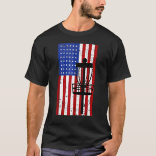 Camiseta American Flag Disk Golf 4 De Julho