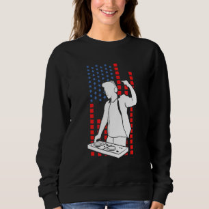 Camiseta American Flag Disk Jockey Patriotic Usa Dj