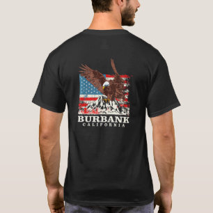 Camiseta American Flag Eagle Burbank Patriotic California P
