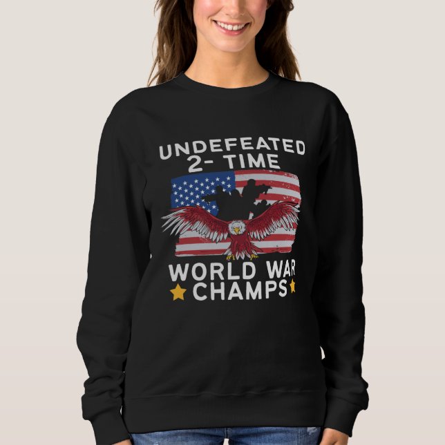 Camiseta American Flag Eagle World Champs (Frente)