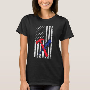 Camiseta American Flag Emt Firefighter Emergency Medical Te