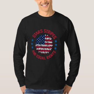 Camiseta American Flag Equal Rights Women Quarth Of J