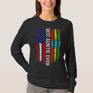 Camiseta American Flag & Etiópia Best Atitie Ever Fam