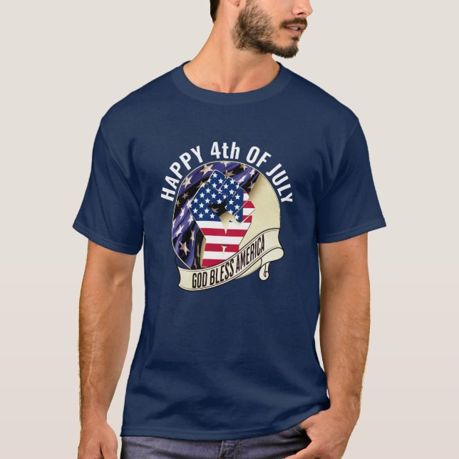 Camiseta American Flag Family 4th of JULY (Frente)