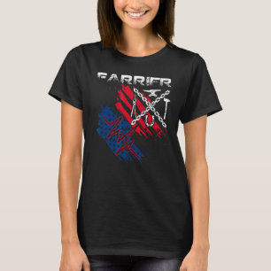 Camiseta "American Flag Farrier Heartbeat Blacksmith Hors"