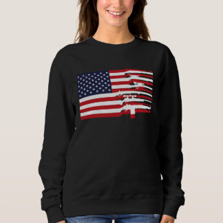 Camiseta American Flag Firearms Weapons USA 4th of July