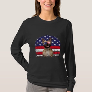 Camiseta American Flag French Buldog