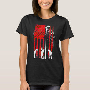 Camiseta American Flag Golf Vintage 4th Of July Golfer 1