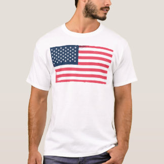 Camiseta American Flag Grunge EUA Flag Patriótico Mens Kids