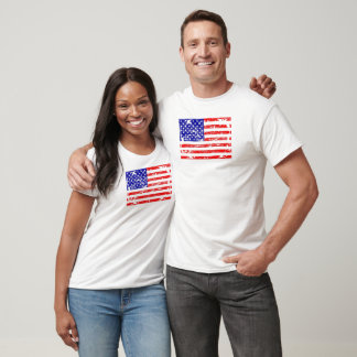 Camiseta American Flag Grunge Shirt