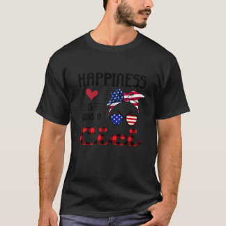 Camiseta American Flag Hapess Is Being A Cici