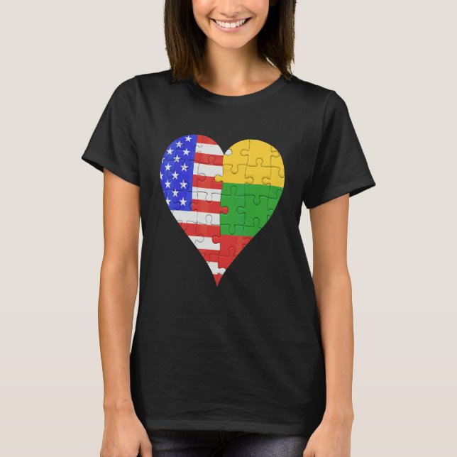 Camiseta American Flag Heart (Frente)