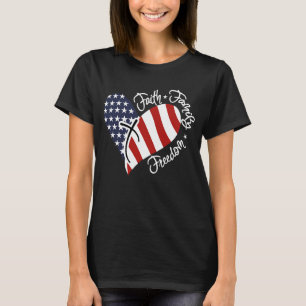 Camiseta American Flag Heart