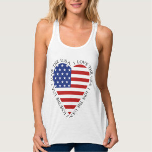 Camiseta American Flag Heart ( KIDS também estilos