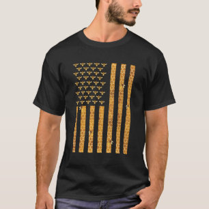 Camiseta American Flag Honeycomb Honey Beekeeg BeeKeep