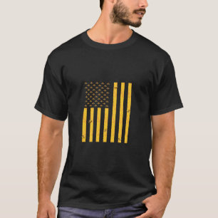 Camiseta American Flag Honeycomb Honey Beekeke