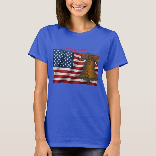 Camiseta American Flag & Liberty Bell Independence Day URM (Frente)