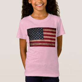 Camiseta American Flag Liberty Shirt Girls