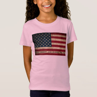 Camiseta American Flag Liberty Shirt Girls