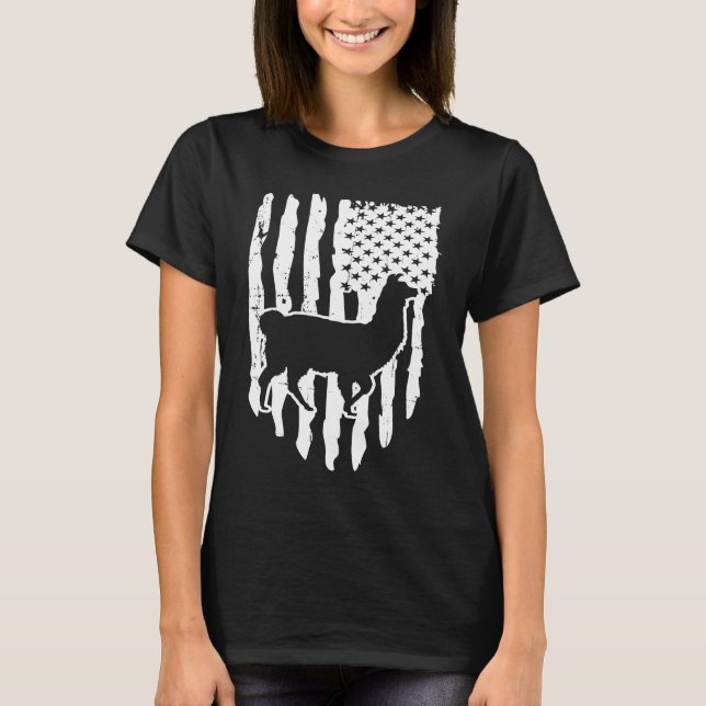 Camiseta American Flag Llama (Frente)