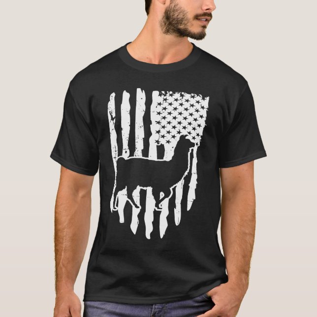 Camiseta American Flag Llama (Frente)