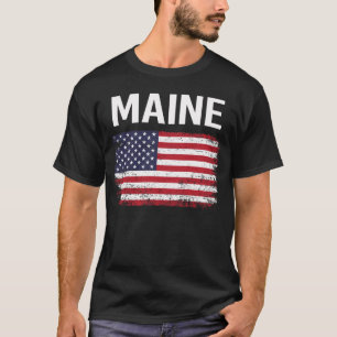 Camiseta American Flag Maine