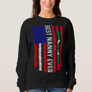 Camiseta American Flag Maldivas Sinalizador Melhor Nanny Ev