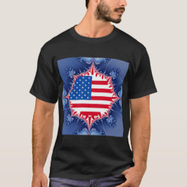 Camiseta American Flag Mandelbrot