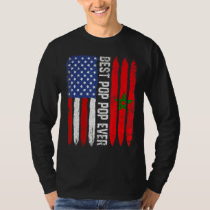 Camiseta American Flag Marrocos Best Pop Pop de Nunca