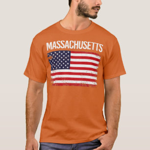 Camiseta American Flag Massachusetts