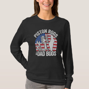 Camiseta American Flag Mechanic 4° De Julho Piston Rods E