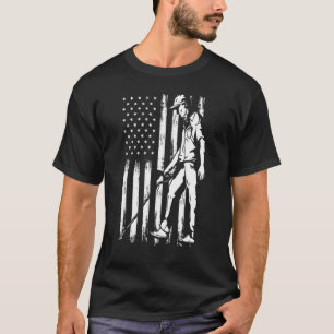 Camiseta American Flag Metal Detectando 4 De Julho