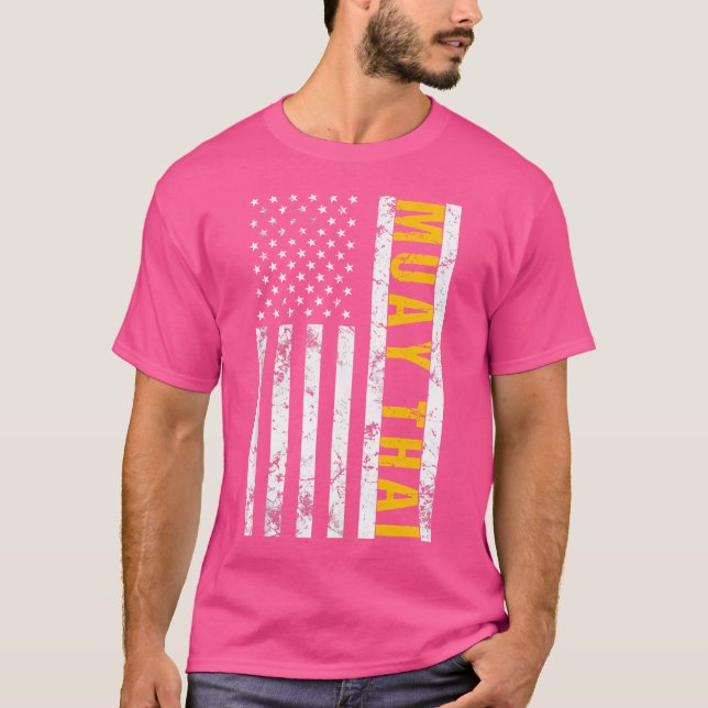Camiseta American Flag Muay Thai (Frente)