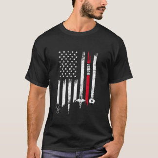 Camiseta American Flag Nurse Day