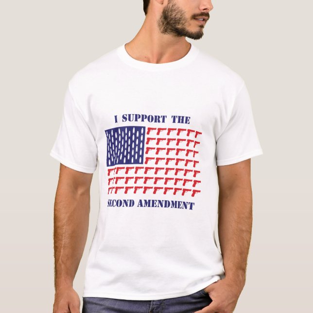 Camiseta American-Flag-of-Guns-Pistol—segundo-Alteração (Frente)