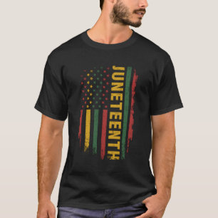 Camiseta American Flag Pan African Colors For Celebration J