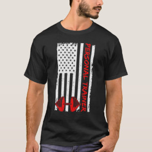 Camiseta American Flag Personal Trainity Health And Malhaçã