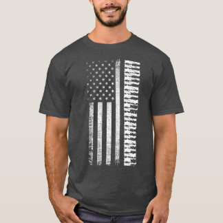 Camiseta American Flag Piano Keys Pianist Player Music
