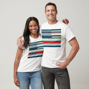 Camiseta American Flag Pop Art