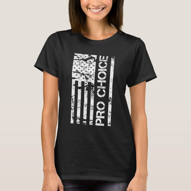 Camiseta American Flag Pro Choice (Frente)