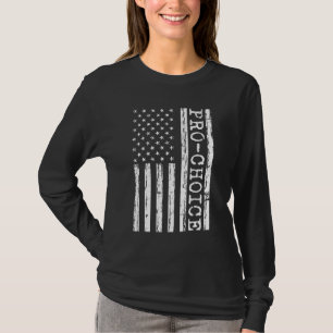 Camiseta American Flag Pro Choice Aborti Legal Seguro das M