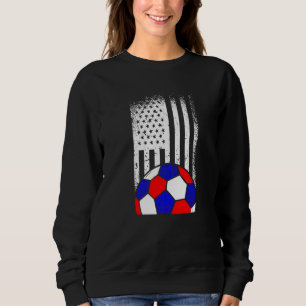 Camiseta American Flag Soccer Ball 4 De Julho Esporte Legal